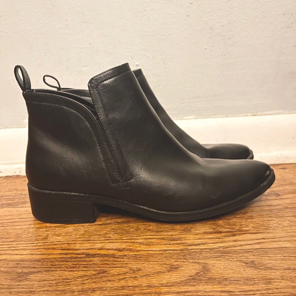 Black ankle booties